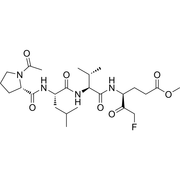 Ac-PLVE-FMK (Ac-Pro-Leu-Val-Glu(OMe)-CH2F) 2679825-26-2